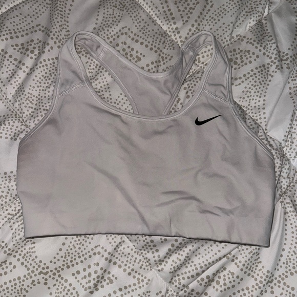 Nike Women's Light Gray Sports Bra - Picture 1 of 2